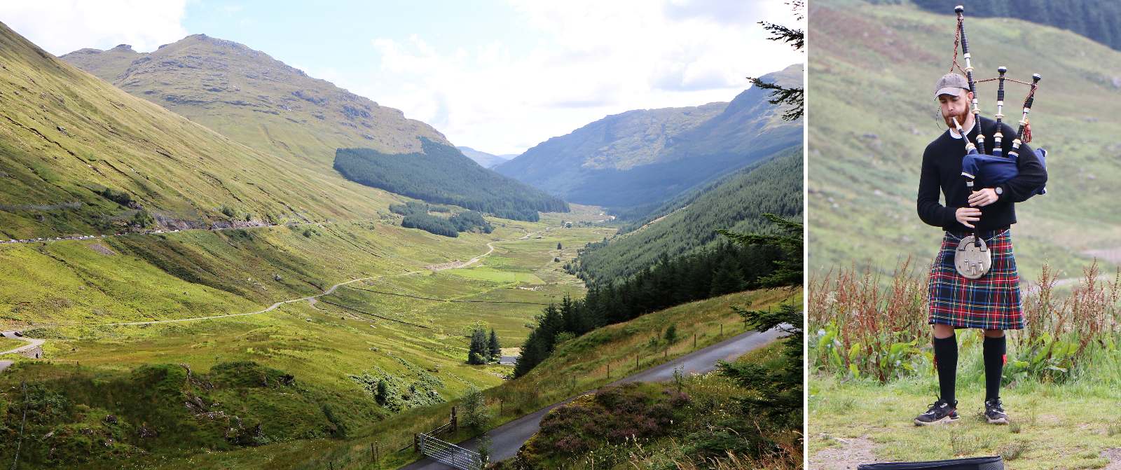 NP Loch Lomond . . . . . . . zde za doprovodu dud obědvám