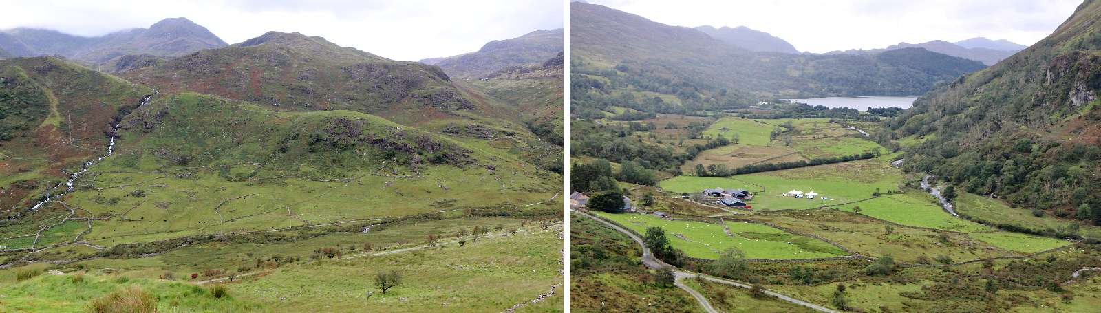 Snowdon (úplně vlevo) opět z jihu . . . . . . . . . . . . . . Snowdonnia